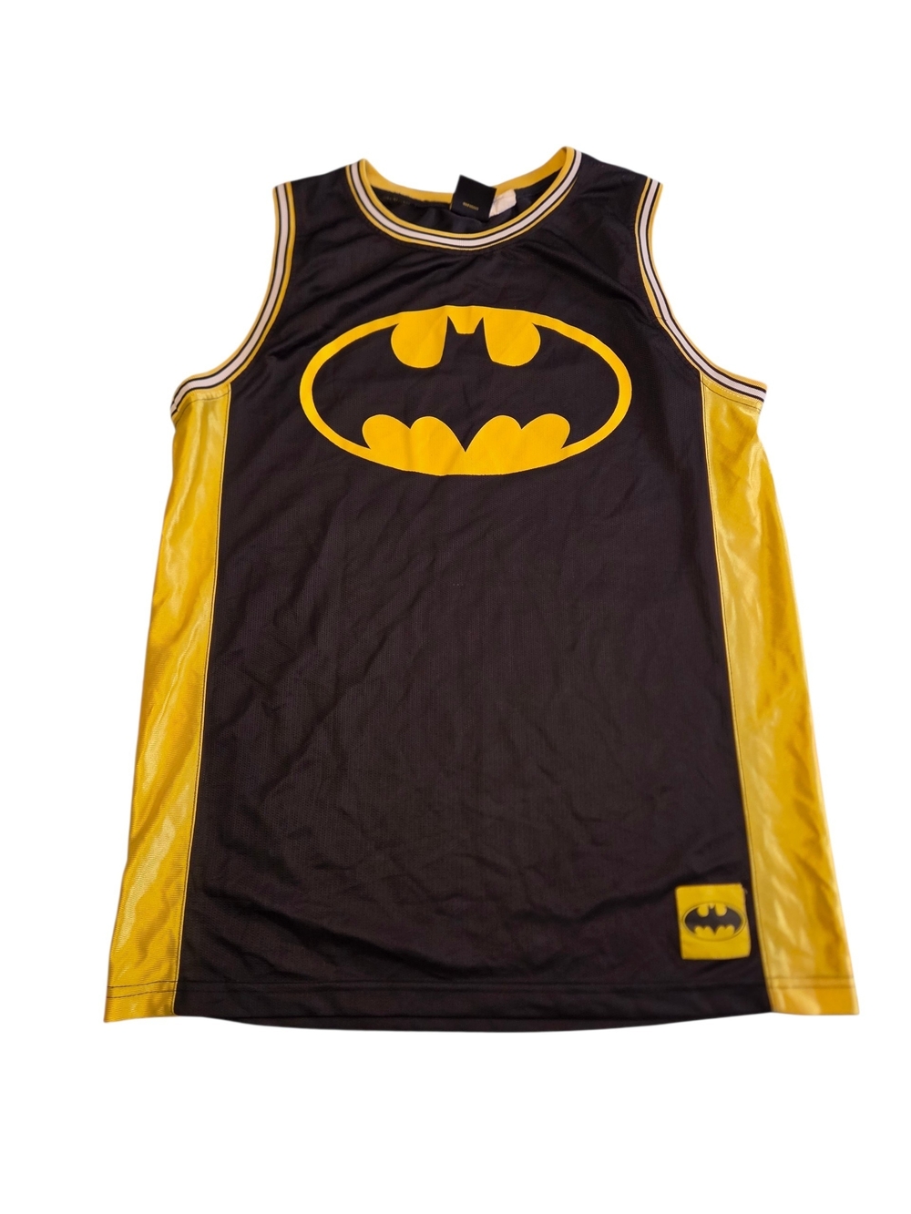 Batman Logo Black & Yellow Mens Tank Top